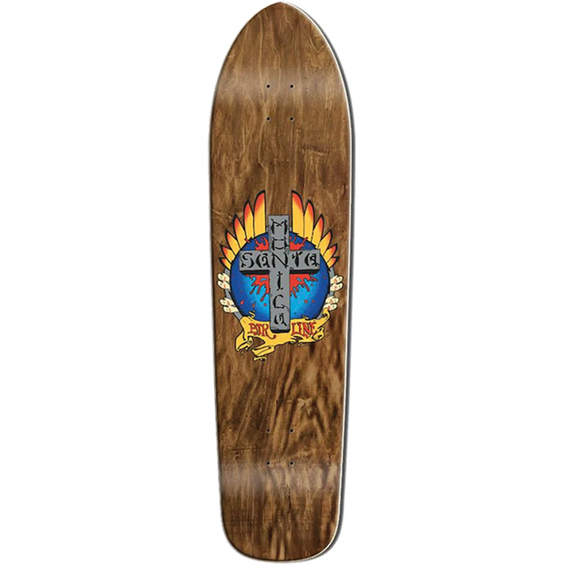Santa Monica Airlines tigmata Longboard 9.125X36.5" Dark Stain Skateboard Deck - Longboards USA