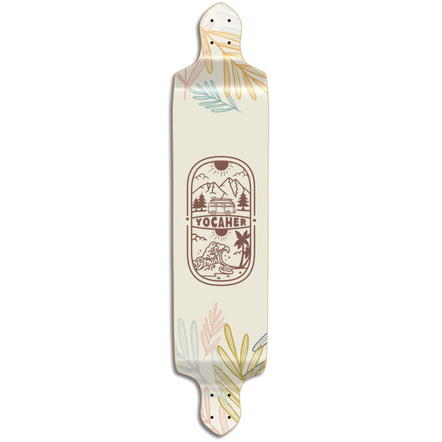 Yocaher Adventure Colored 41.25" Drop Down Longboard Deck