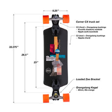 Loaded Fathom Surfskate 23" Cruiser - CX/C2