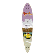 Yocaher VW Beetle  Yellow 40" Pintail Longboard Deck