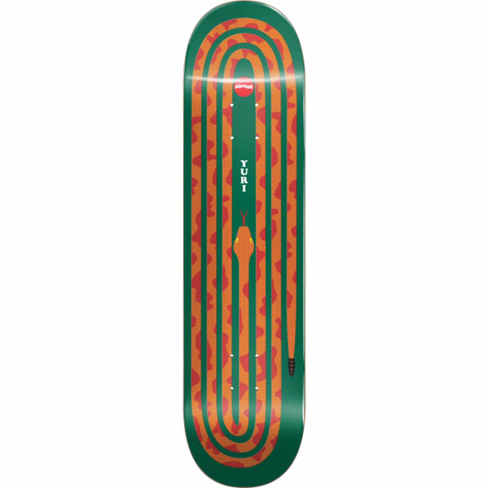 Almost Yuri Snake Pit Orange 8.125" Skateboard Deck - Longboards USA