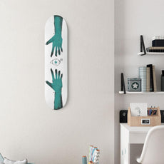 Catch The Eye Green Custom 8.25" Skateboard or Wall Art - Longboards USA