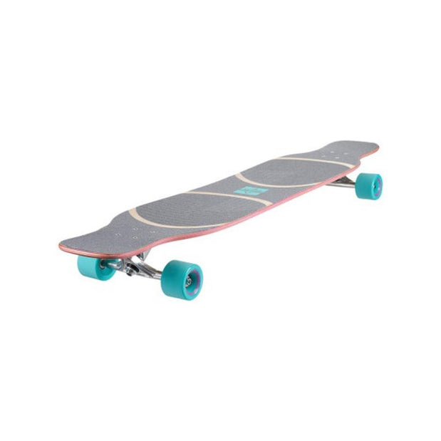 Dusters Wanderlust 47″ Teal/Purple Dancing Longboard - Longboards USA