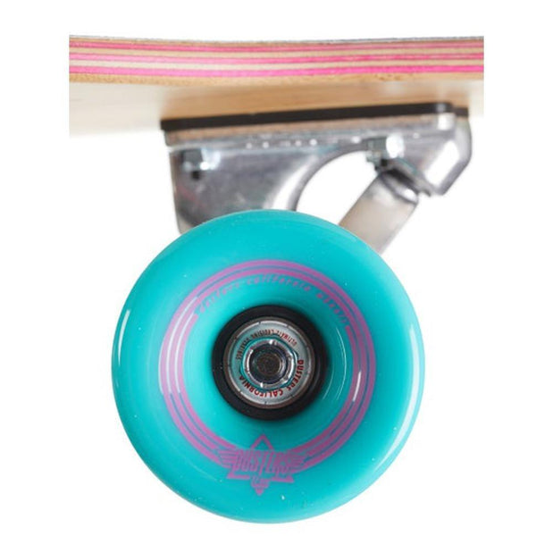 Dusters Wanderlust 47″ Teal/Purple Dancing Longboard - Longboards USA