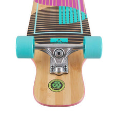 Dusters Wanderlust 47″ Teal/Purple Dancing Longboard - Longboards USA