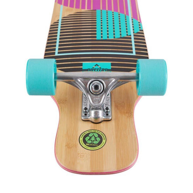 Dusters Wanderlust 47″ Teal/Purple Dancing Longboard - Longboards USA