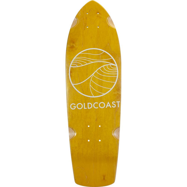 Goldcoast Classic Golden 28" Cruiser Longboard Deck - Longboards USA