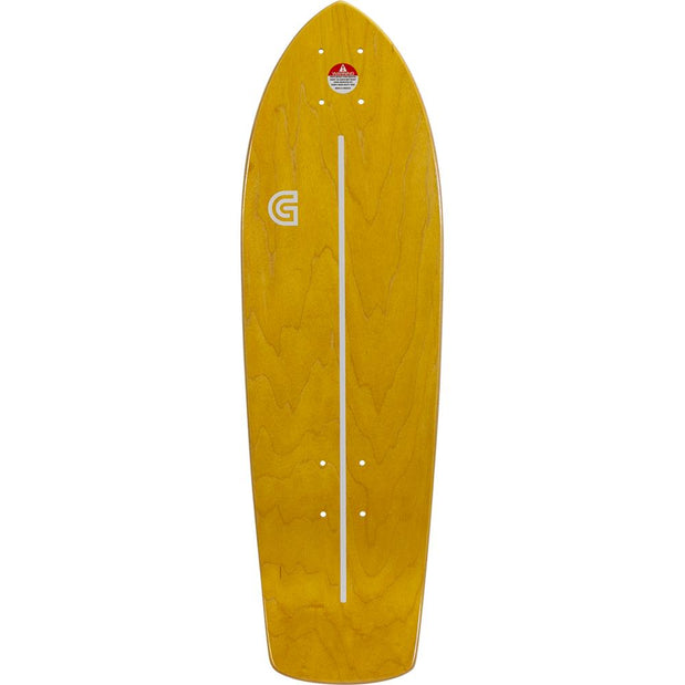 Goldcoast Classic Golden 28" Cruiser Longboard Deck - Longboards USA