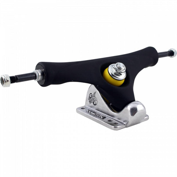 Gullwing Stalker 9.5"/40° Rubber Blk/Sil Truck | Set of 2 - Longboards USA