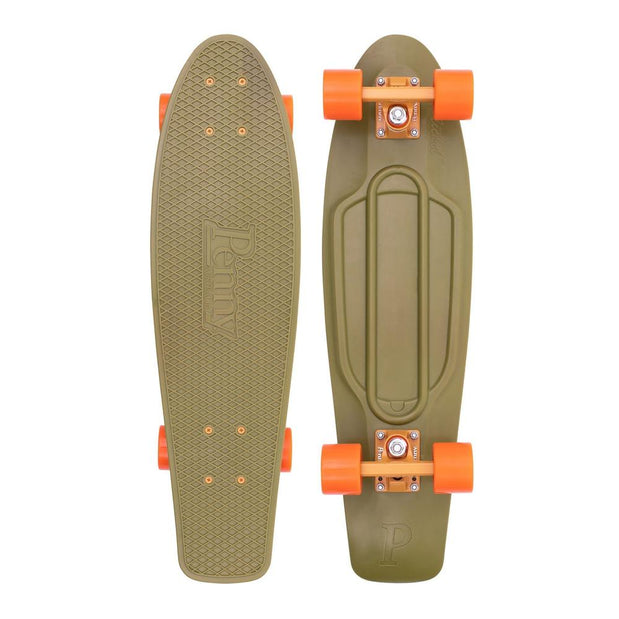 Original Penny Burnt Olive 27" Skateboard - Longboards USA