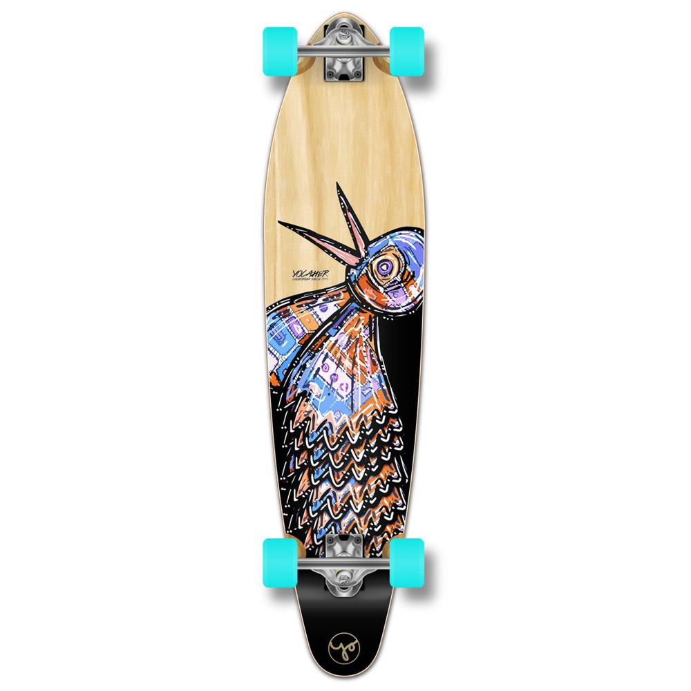 Punked Bird 40 inches Natural Kicktail Longboard - Longboards USA
