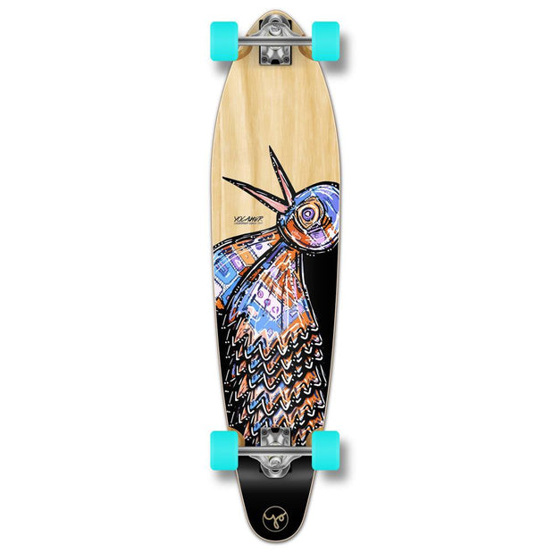 Punked Bird 40 inches Natural Kicktail Longboard - Longboards USA
