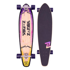 Z-Flex P.O.P Purple Fade 39" Kicktail Longboard - Longboards USA