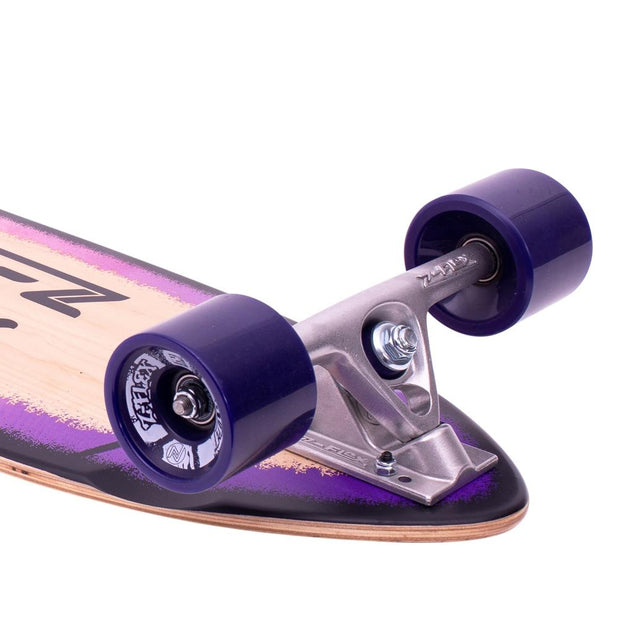 Z-Flex P.O.P Purple Fade 39" Kicktail Longboard - Longboards USA