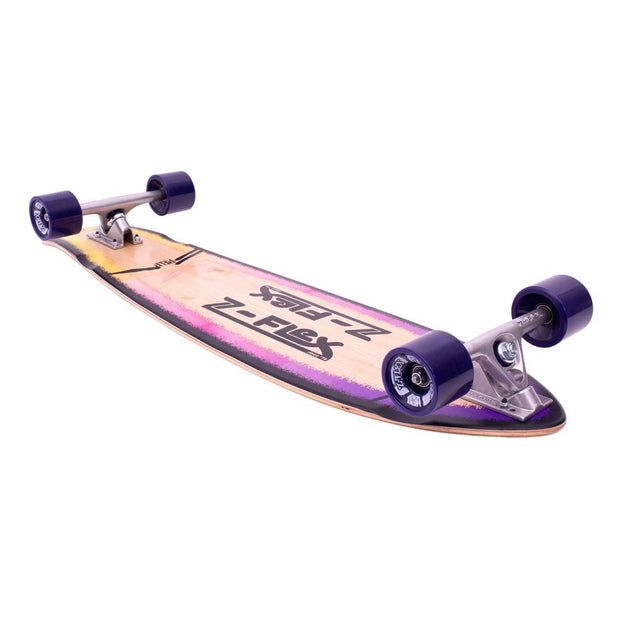 Z-Flex P.O.P Purple Fade 39" Kicktail Longboard - Longboards USA