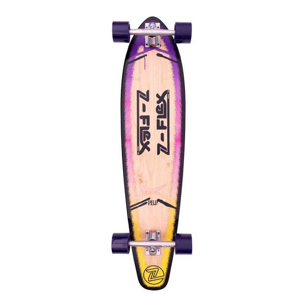 Z-Flex P.O.P Purple Fade 39" Kicktail Longboard - Longboards USA