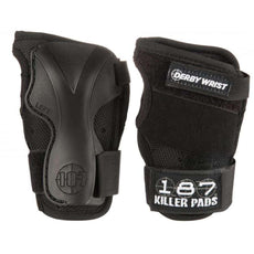 187 Killer Pads Derby Wrist Guard S-Black - Longboards USA