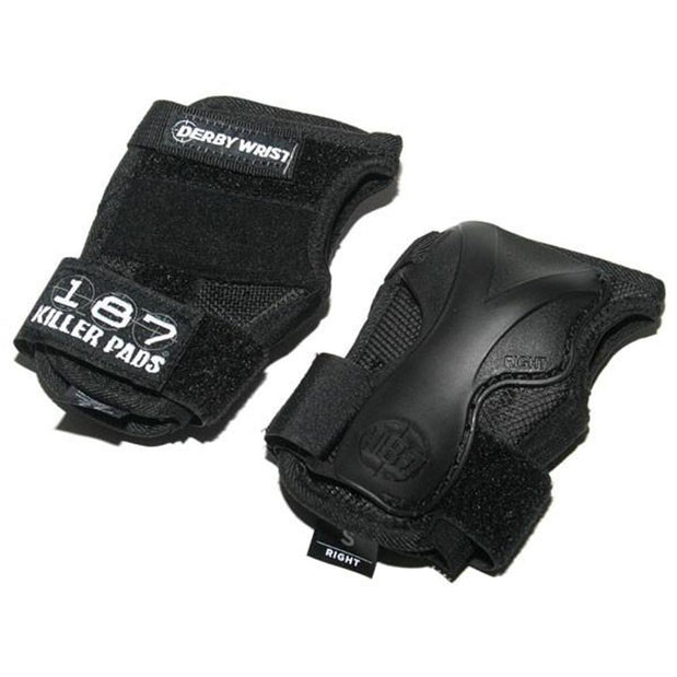 187 Killer Pads Derby Wrist Guard S-Black - Longboards USA