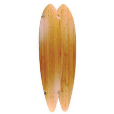 44" x 10" blank Bamboo Pintail Longboard Deck - Longboards USA