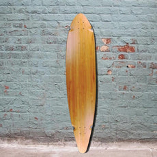 44" x 10" blank Bamboo Pintail Longboard Deck - Longboards USA