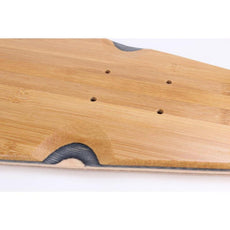 44" x 10" blank Bamboo Pintail Longboard Deck - Longboards USA