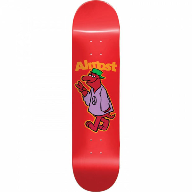 Almost Peace Out Red Hyb 8.12" Skateboard Deck - Longboards USA