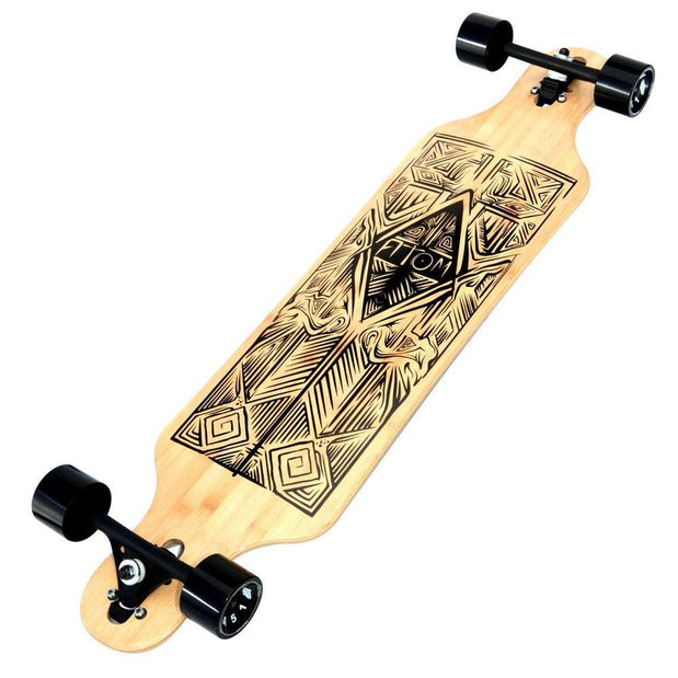 Atom Bamboo Tiki Drop-Through Longboard - 40 Inch - Longboards USA