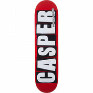 Baker Brooker Casper Logo Red/Black 8.0" Skateboard Deck - Longboards USA