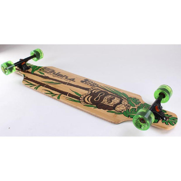 Bamboo Drop Through Tiki God 40" Longboard - Longboards USA