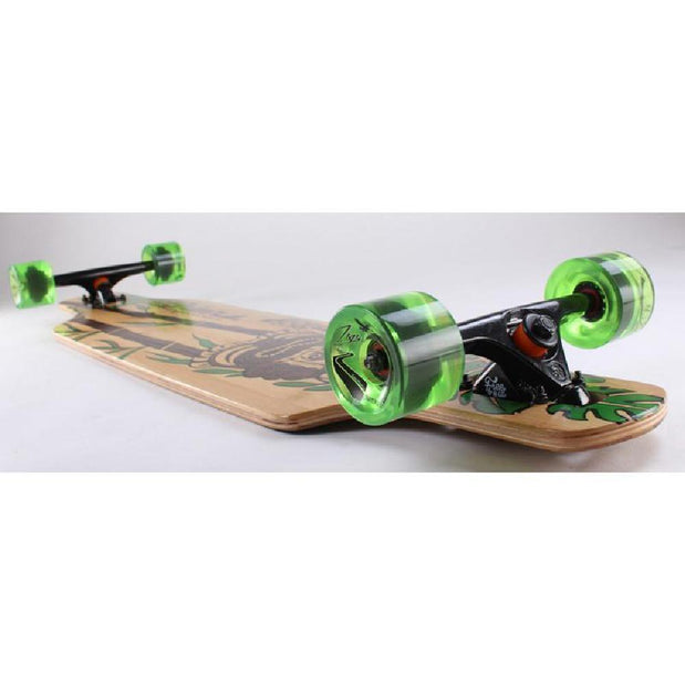 Bamboo Drop Through Tiki God 40" Longboard - Longboards USA