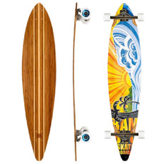 Bamboo Nirvana Pintail 44" Bamboo Longboard - Longboards USA