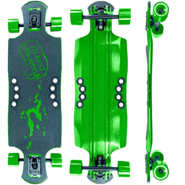 Beercan Green 35" Oat Soda Drop Through Longboard - Longboards USA