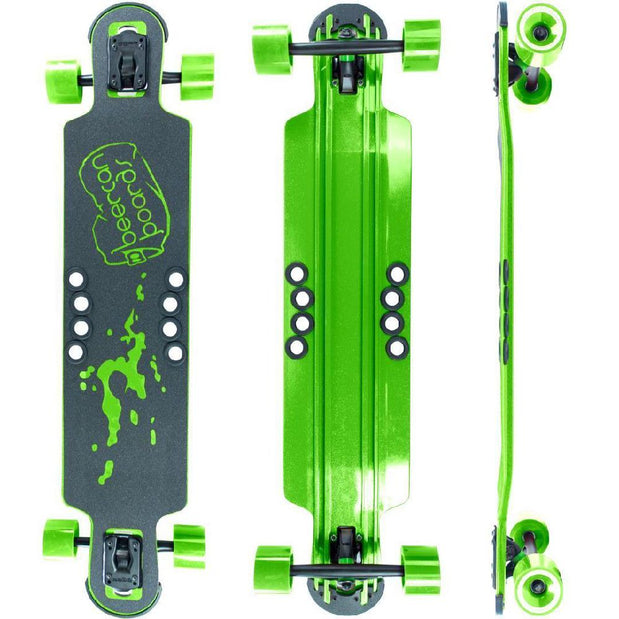 Beercan Green 38" Hoke Drop Through Longboard - Longboards USA