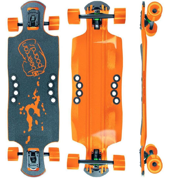 Beercan Orange 35" Oat Soda Drop Through Longboard - Longboards USA