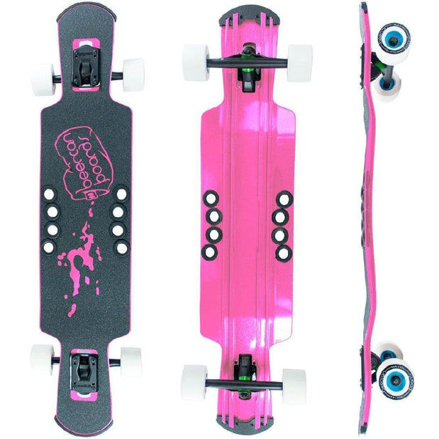 Beercan Pink 37" Kegger Lite Drop Through Longboard - Longboards USA