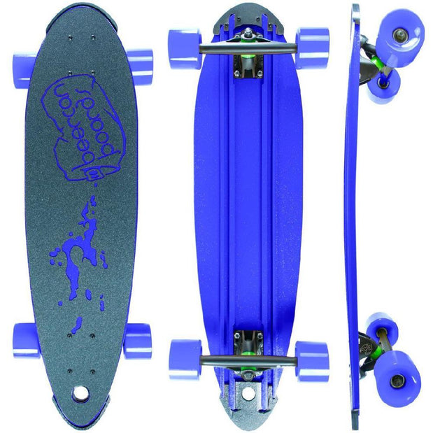 Beercan Purple 30" Pin Tail Longboard - Longboards USA