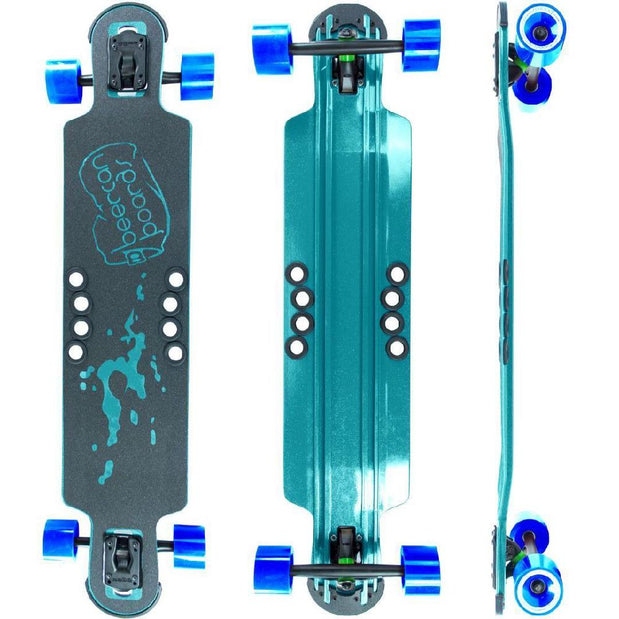 Beercan Sea Foam Green 38" Hoke Drop Through Longboard - Longboards USA