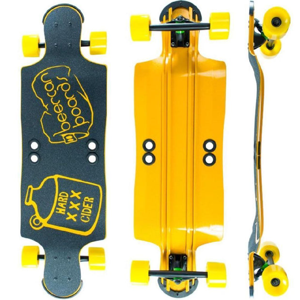 Beercan Yellow 35" Hard Cider Longboard - Longboards USA