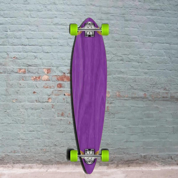 Best Purple Pintail Longboard 40 inch from Punked - Complete - Longboards USA