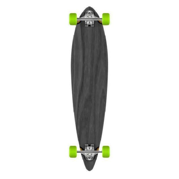 Black Pintail Longboard 40 inch from Punked - Complete - Longboards USA
