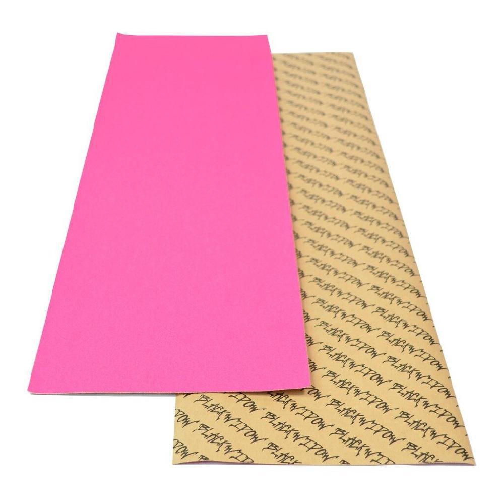 Black Widow Pink Longboard Skateboard 9"x 33" Griptape Sheet - Longboards USA