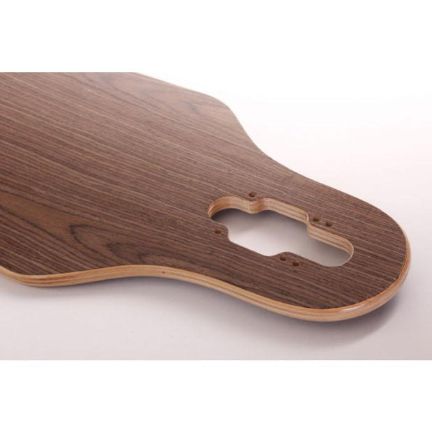 Blank 40" Drop Through Walnut Longboard - Longboards USA
