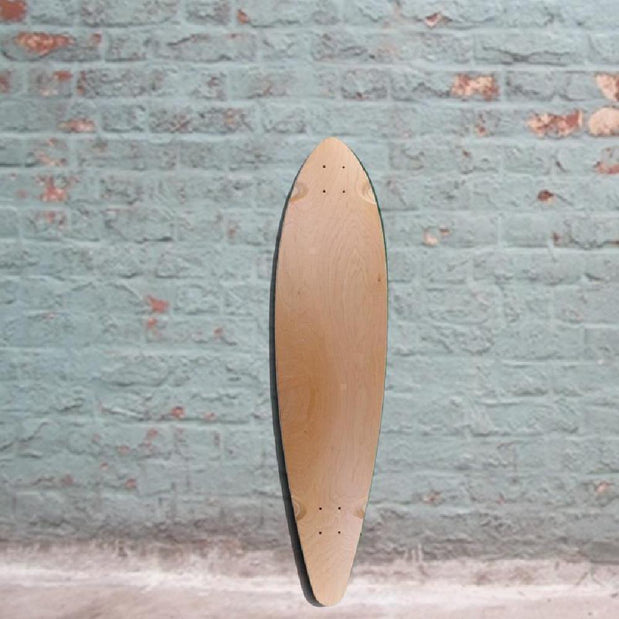 Blank Natural 40" Pintail Longboard Deck - Longboards USA
