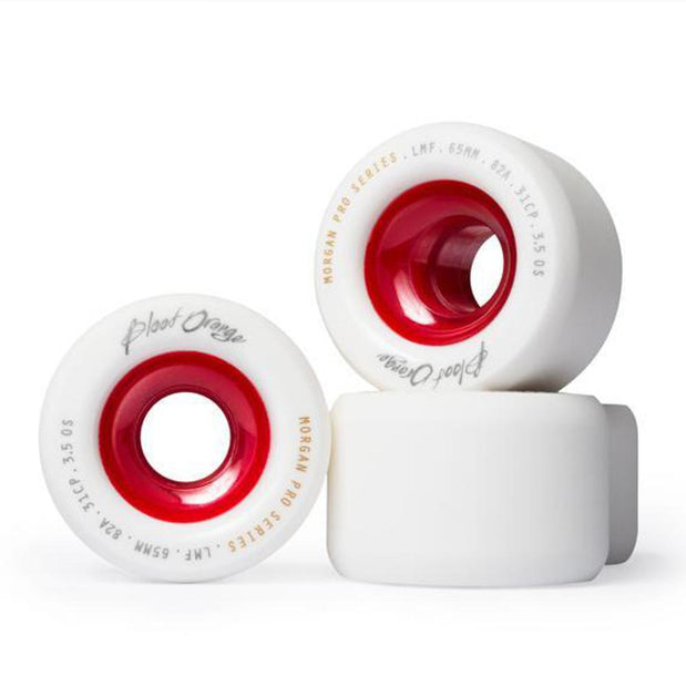 Blood Orange Morgan Pro Series 65mm/82A White Wheels - Longboards USA