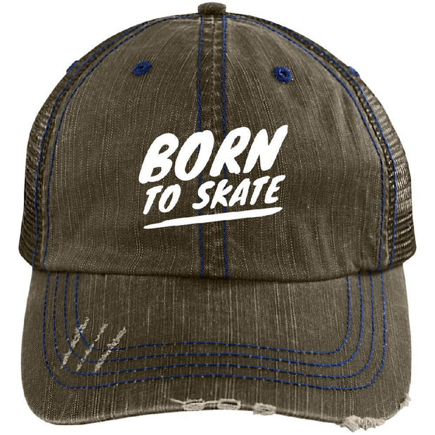 Born to Skate Distressed Cap - Longboards USA