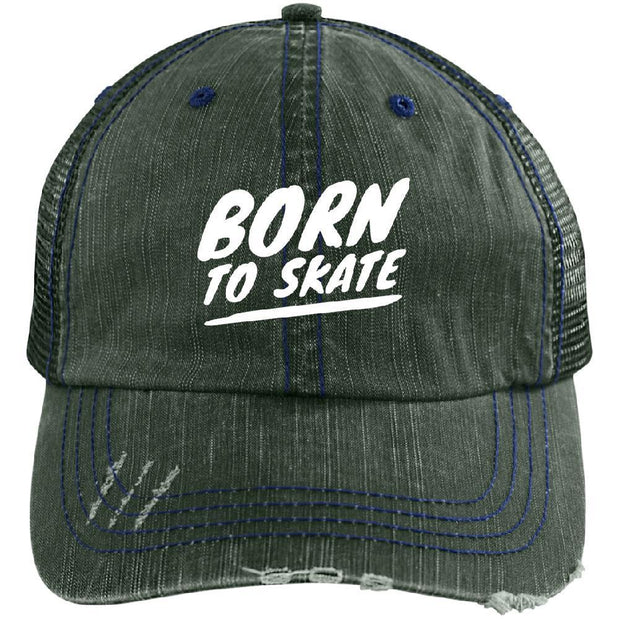 Born to Skate Distressed Cap - Longboards USA