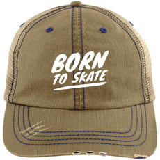 Born to Skate Distressed Cap - Longboards USA