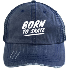 Born to Skate Distressed Cap - Longboards USA