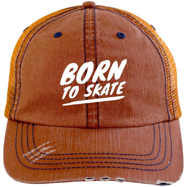 Born to Skate Distressed Cap - Longboards USA
