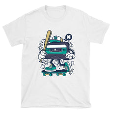 Cassette Skateboarder T-Shirt - Longboards USA